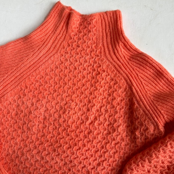 Anthropologie Bia Mock Neck Sweater in Coral - Picture 6 of 11